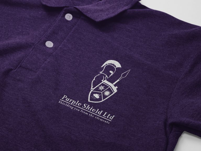 Short sleeve polo shirt mockup template with pocket