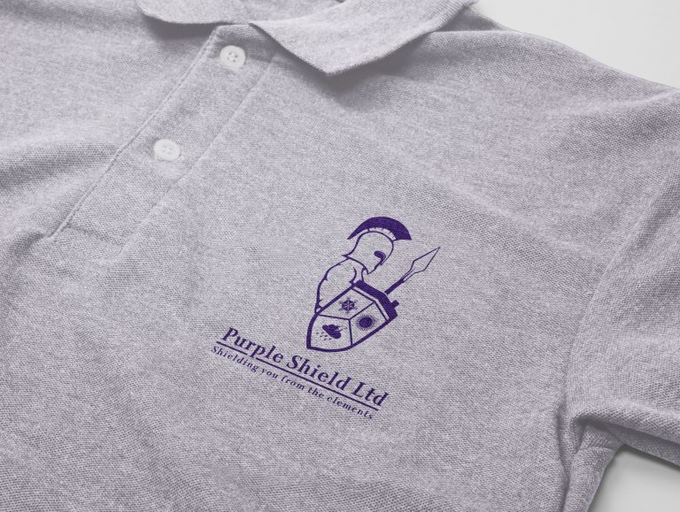 Short sleeve polo shirt mockup template with pocket